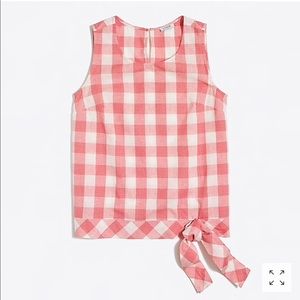 J.Crew | GINGHAM SIDE-TIE TOP